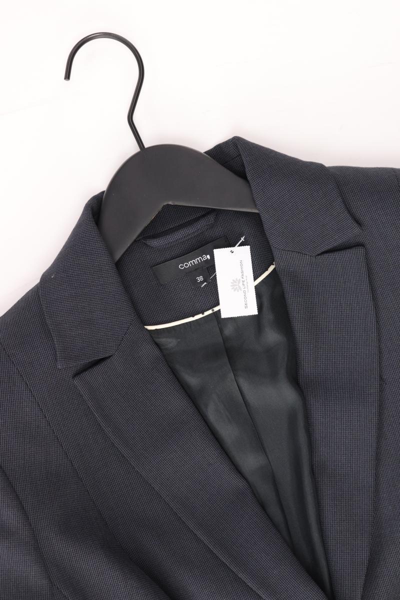 comma, Regular Blazer Gr. 38 neuwertig blau aus Polyester