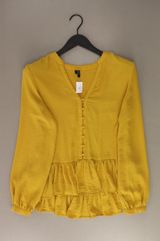 Vero Moda Bluse Gr. S Langarm gelb aus Polyester
