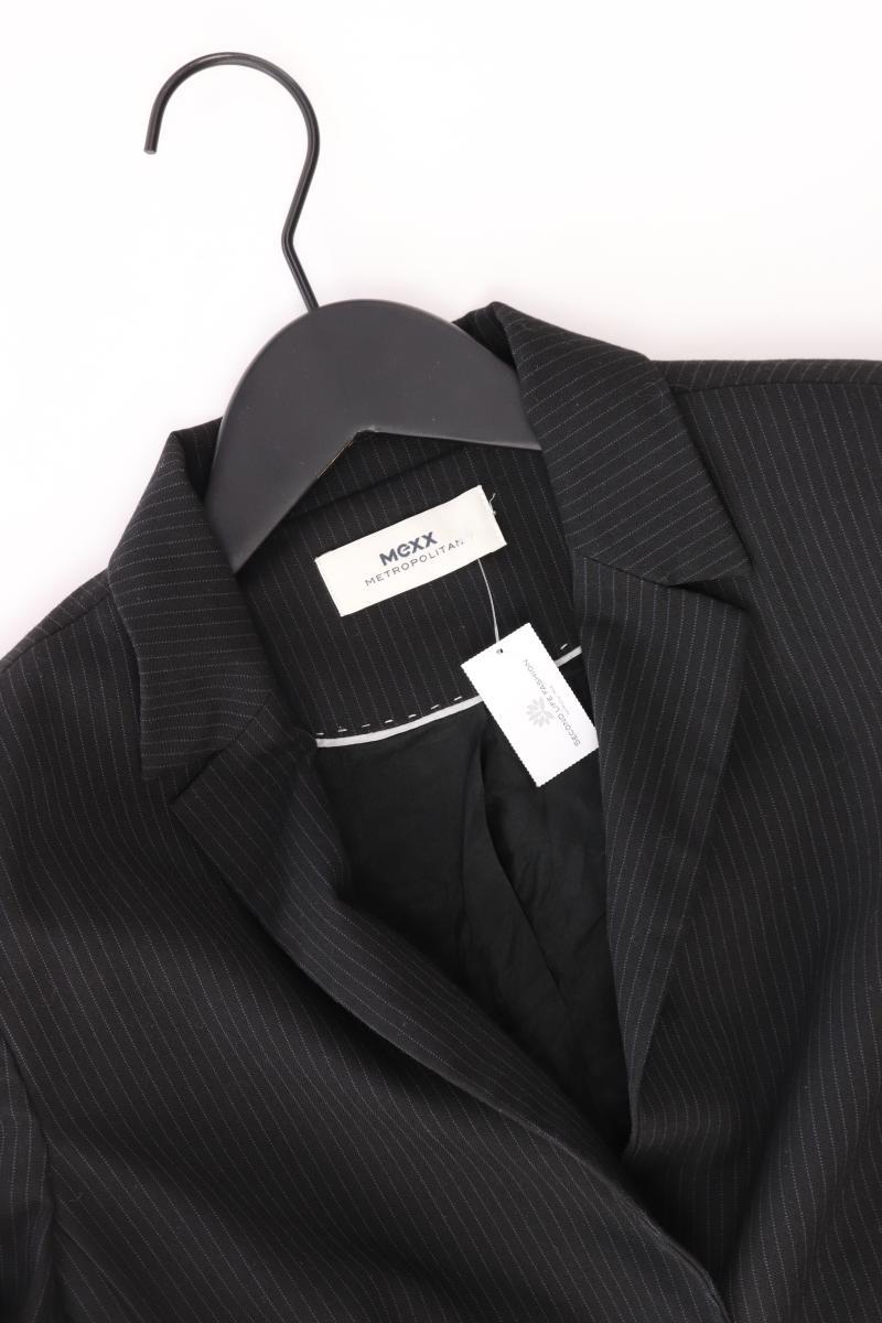 Mexx Regular Blazer Gr. 32 gestreift schwarz aus Polyester