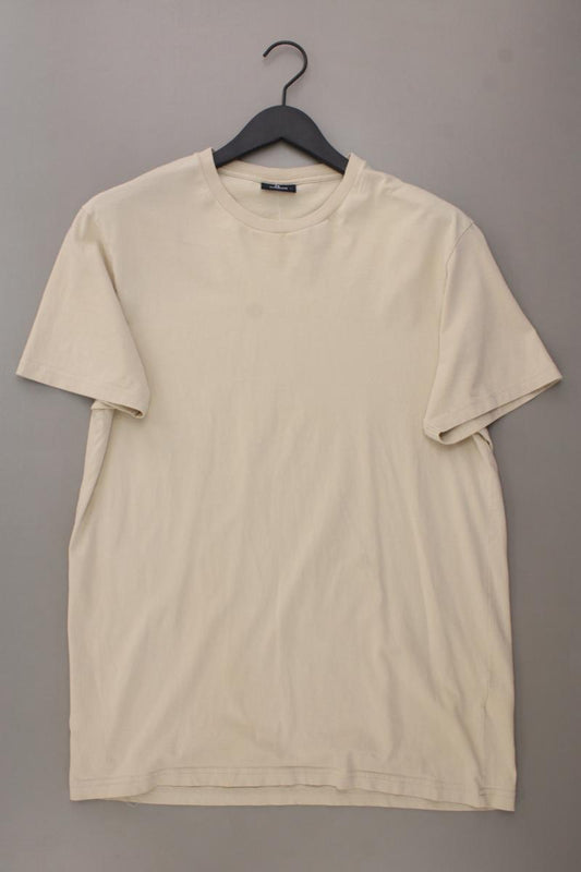 Ragman T-Shirt für Herren Gr. L Kurzarm creme aus Baumwolle