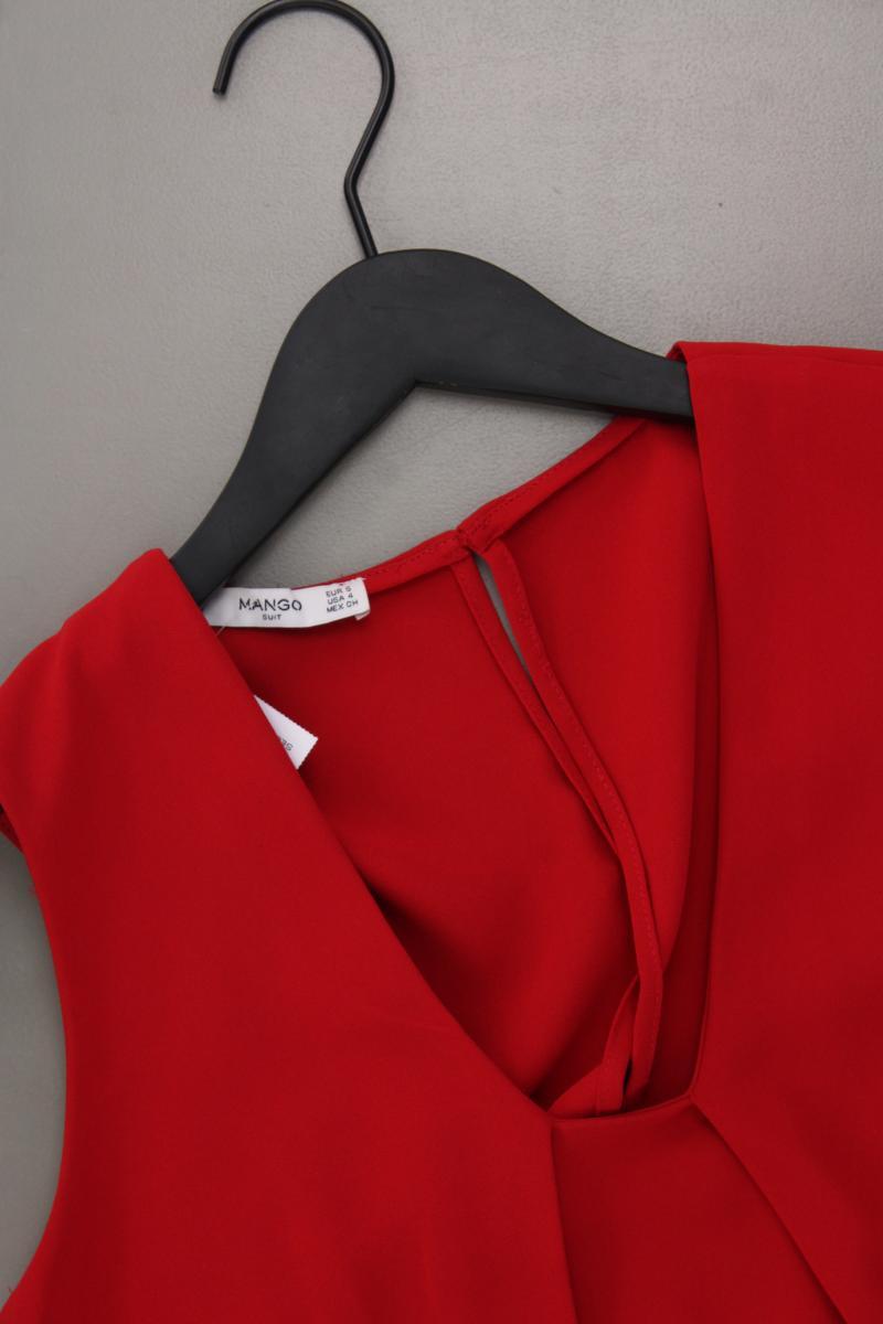 Mango Abendkleid Gr. S Ärmellos rot aus Polyester