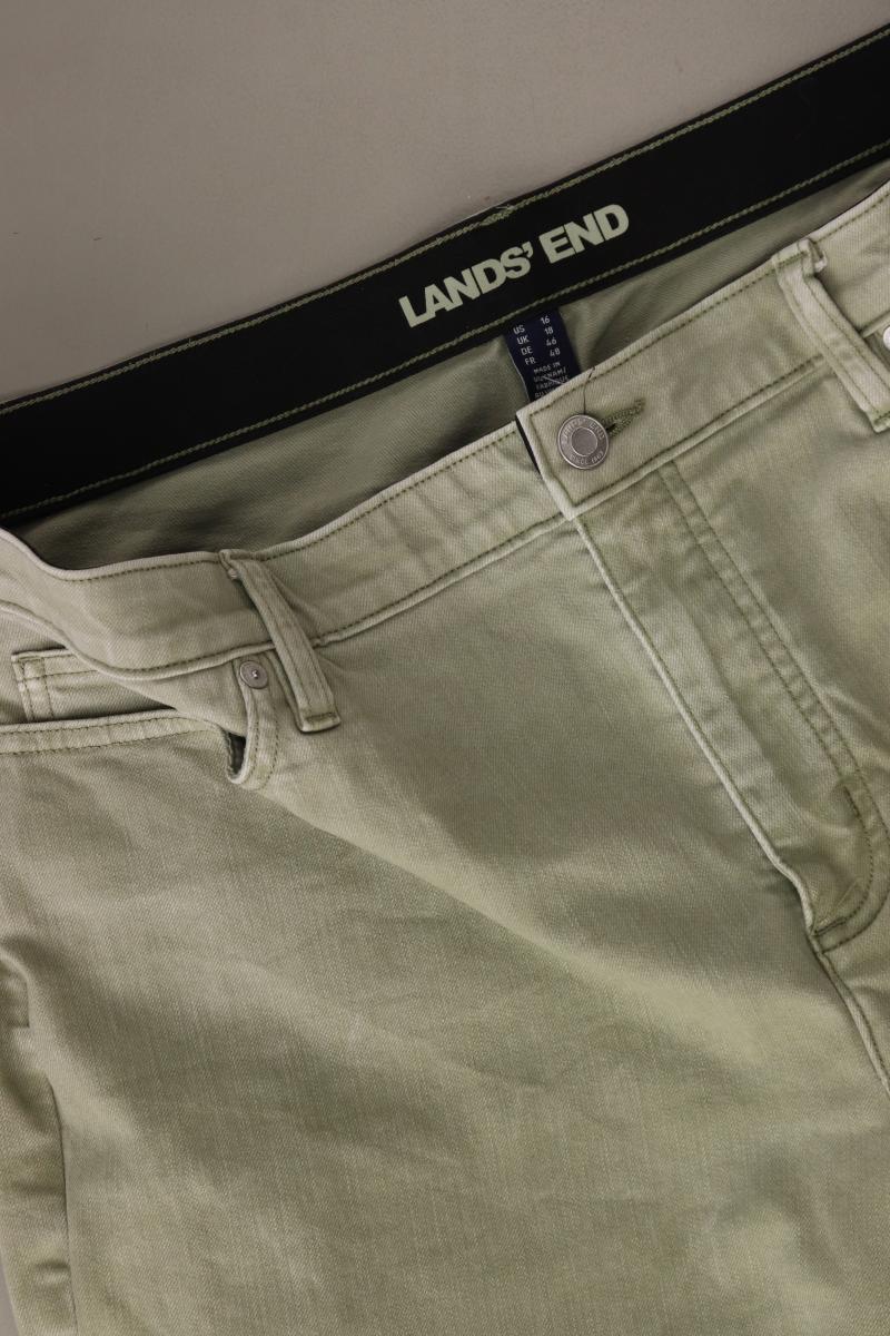 Lands' End Straight Jeans Gr. 46 olivgrün aus Baumwolle