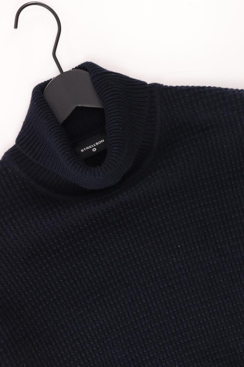 Strellson Rollkragenpullover für Herren Gr. L blau aus Polyacryl