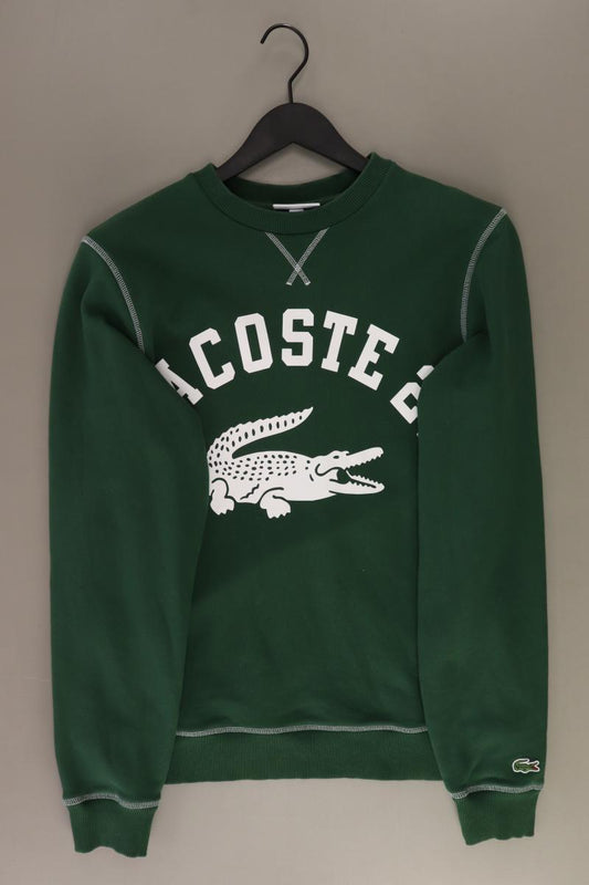 Lacoste Langarmpullover für Herren Gr. M grün aus Baumwolle