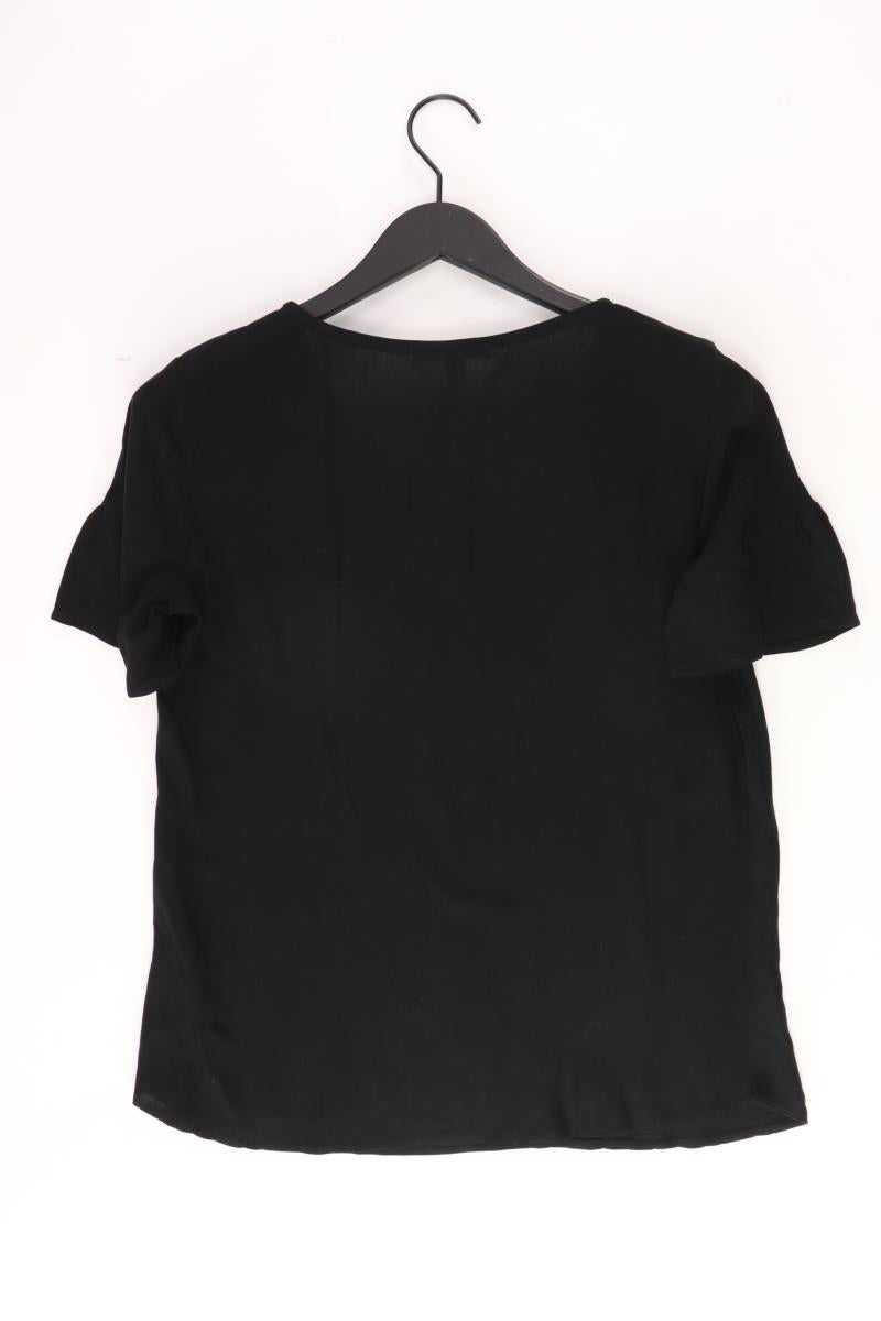 Esprit Kurzarmbluse Gr. 36 schwarz aus Viskose