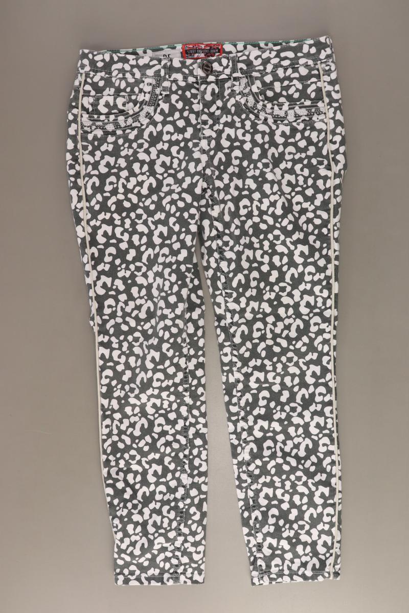 Street One Hose Gr. W27 mit Tierdruck grau