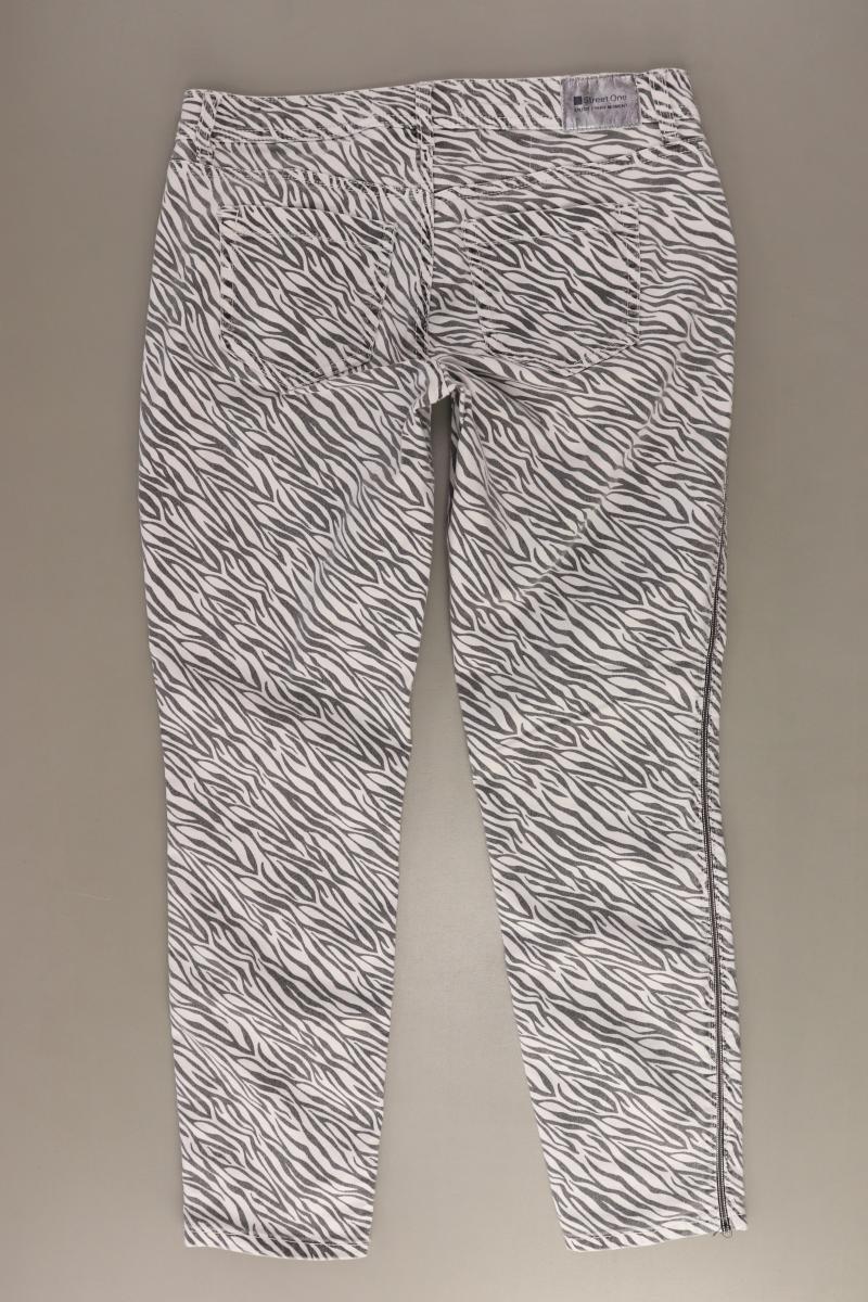 Street One Hose mit Zebramuster Gr. W27 mit Tierdruck grau
