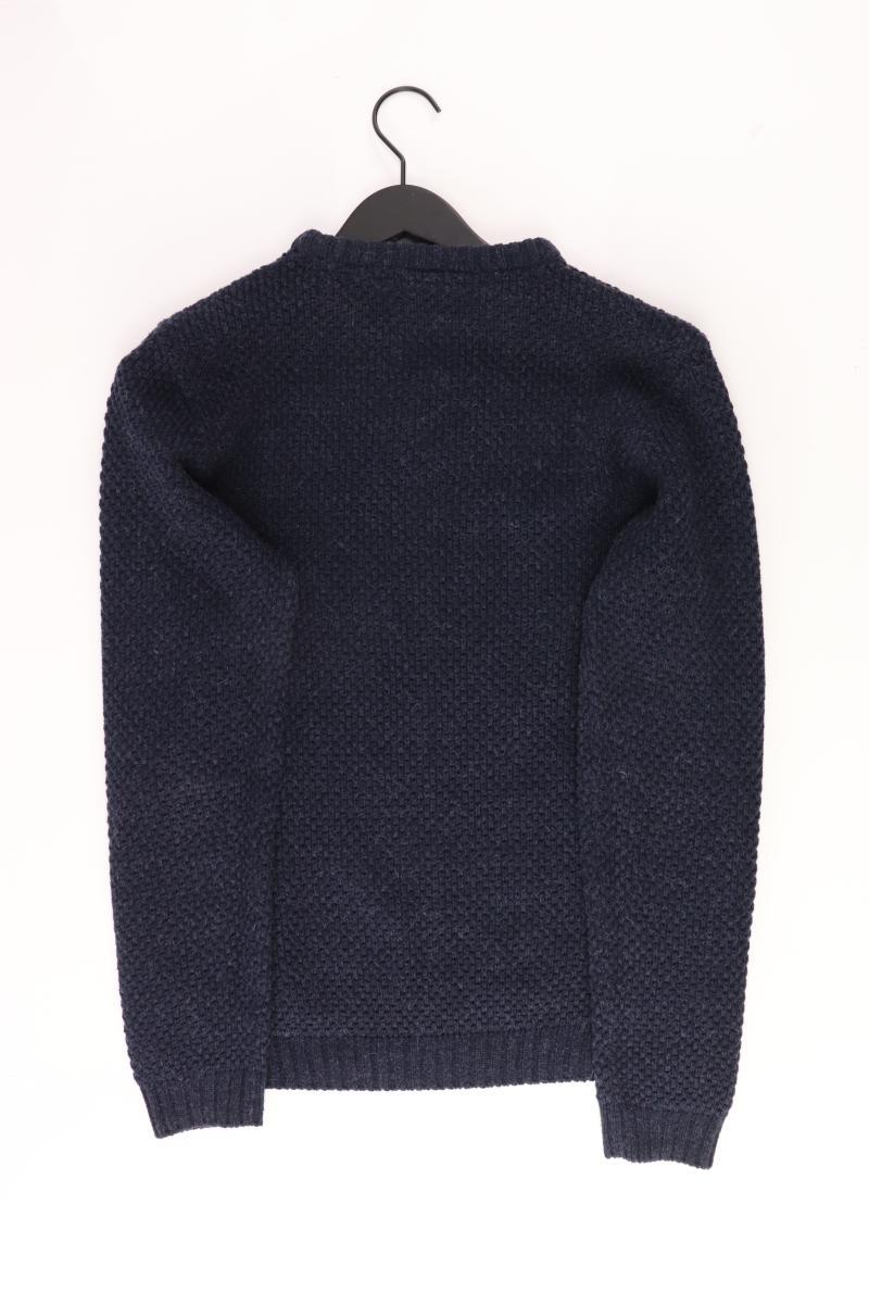 Threadbare Grobstrickpullover für Herren Gr. M neuwertig blau aus Polyacryl