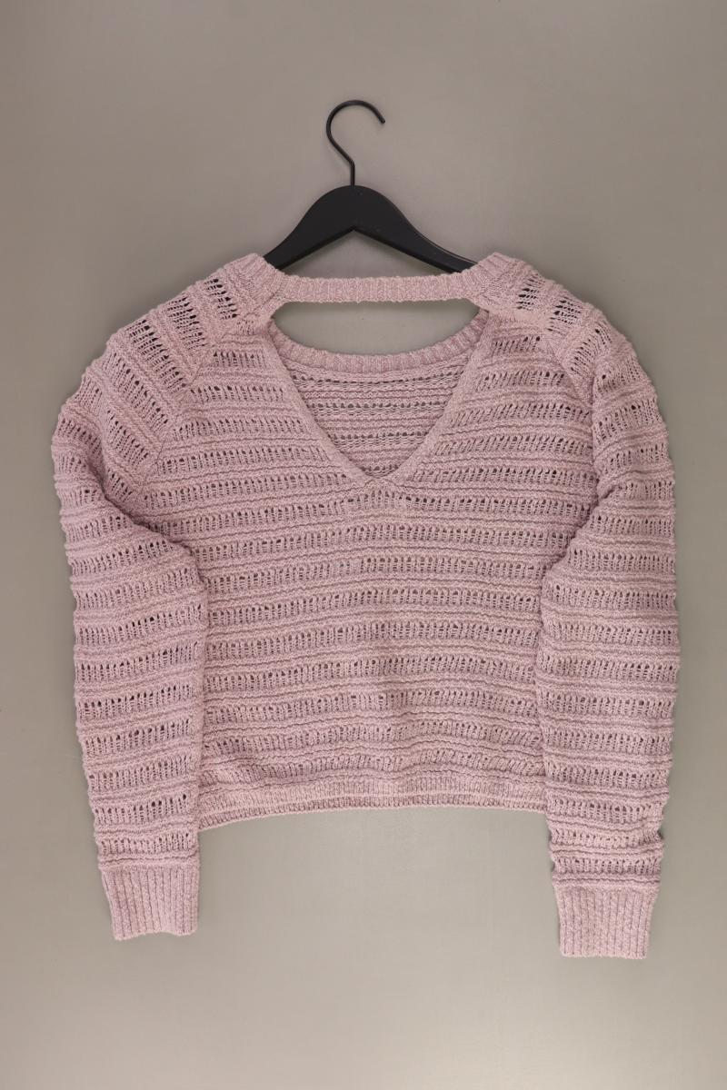 Hollister Grobstrickpullover Gr. L rosa aus Baumwolle