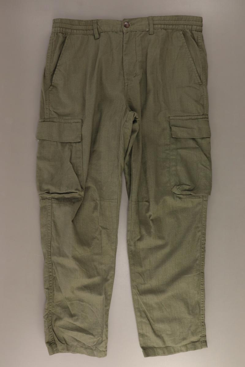 Pull&Bear Cargohose für Herren Gr. XL olivgrün aus Baumwolle