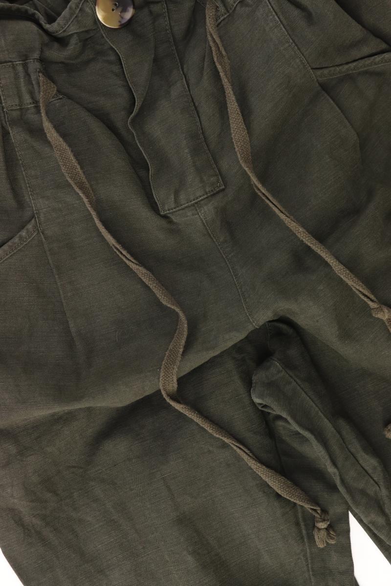 Zara Leinenhose Gr. XS olivgrün