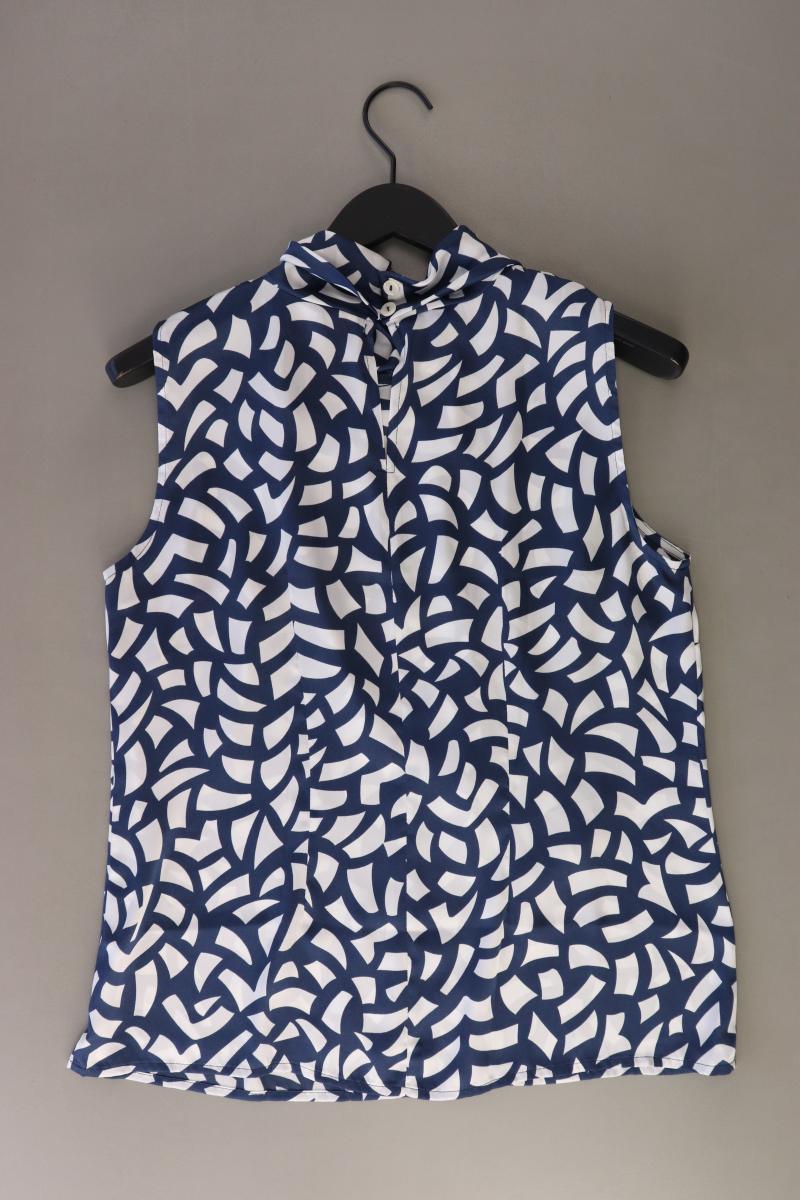 Patrizia Dini Ärmellose Bluse Gr. 40 blau aus Polyester