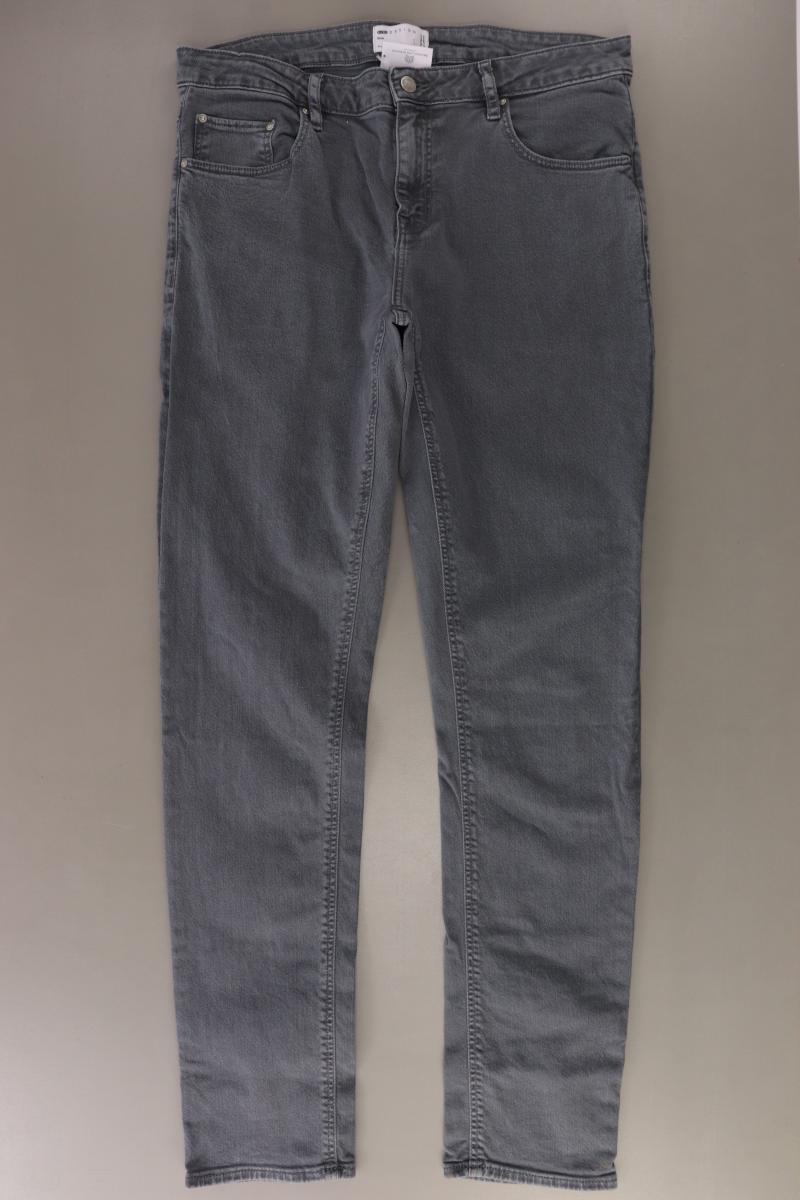 Asos Straight Jeans für Herren Gr. W34 grau aus Baumwolle