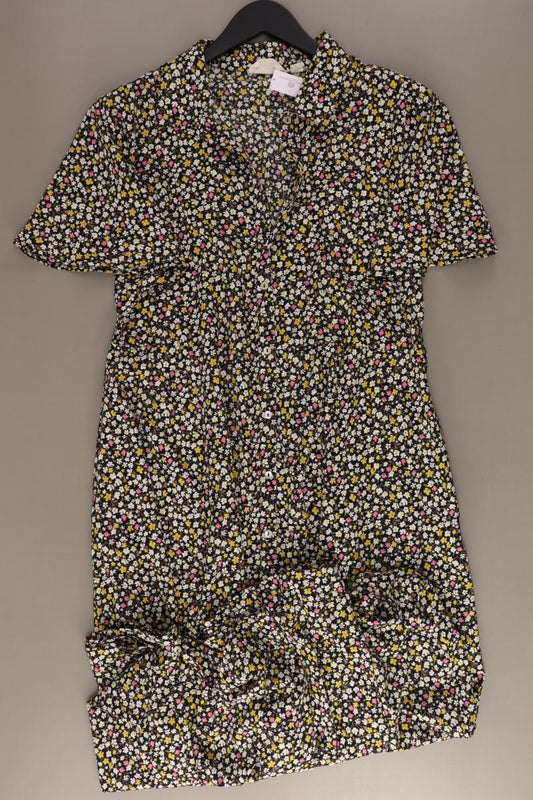 The Shirt Company Kurzarmkleid Gr. 40 mit Blumenmuster mehrfarbig aus Polyester
