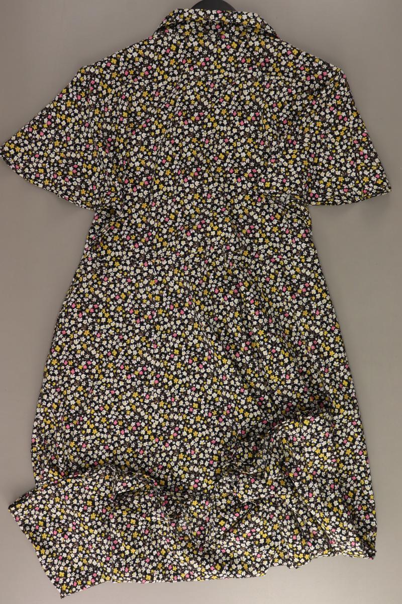 The Shirt Company Kurzarmkleid Gr. 40 mit Blumenmuster mehrfarbig aus Polyester