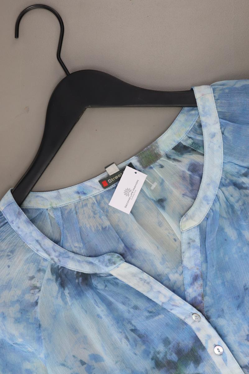 Street One Classic Bluse Gr. 38 3/4 Ärmel blau