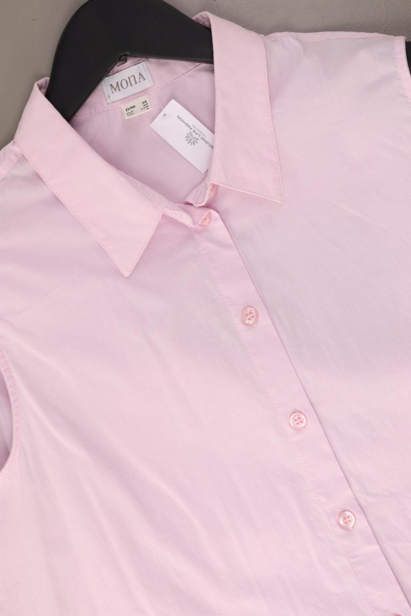 Mona Ärmellose Bluse Gr. 38 rosa aus Baumwolle