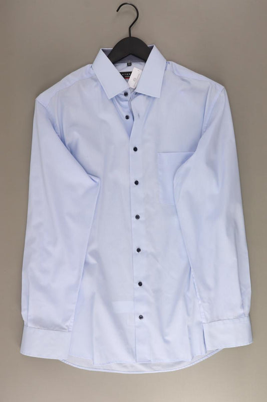 Eterna Langarmhemd für Herren Gr. Hemdgröße 42 blau aus Baumwolle
