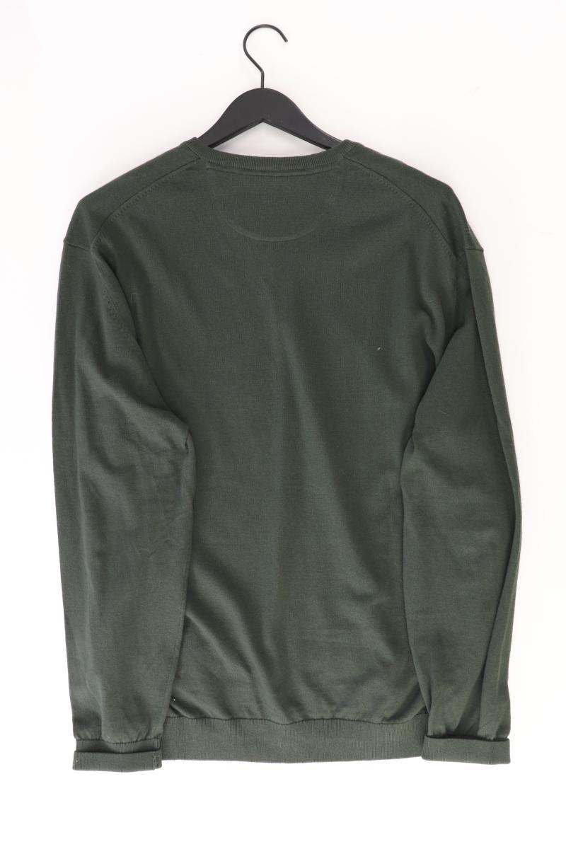 Bugatti Feinstrickpullover für Herren Gr. XXXL neuwertig olivgrün aus Baumwolle