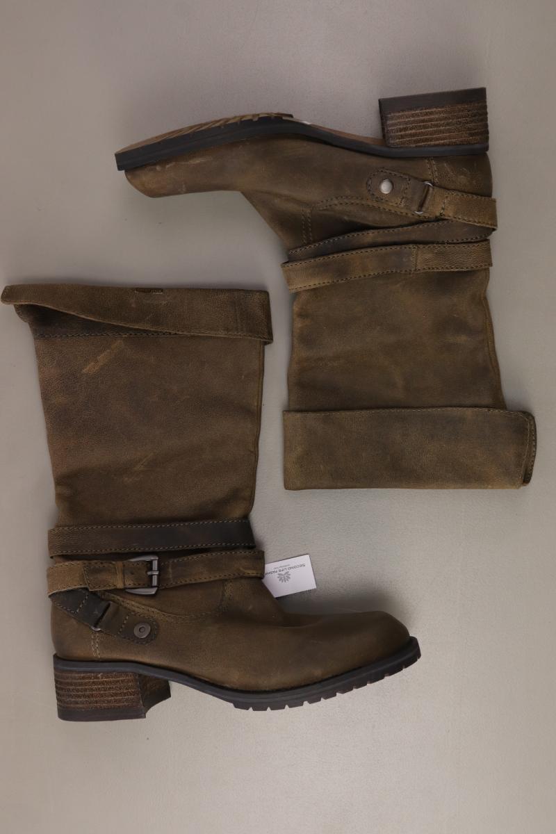 hush puppies Absatzstiefel Gr. 38 neuwertig braun aus Leder