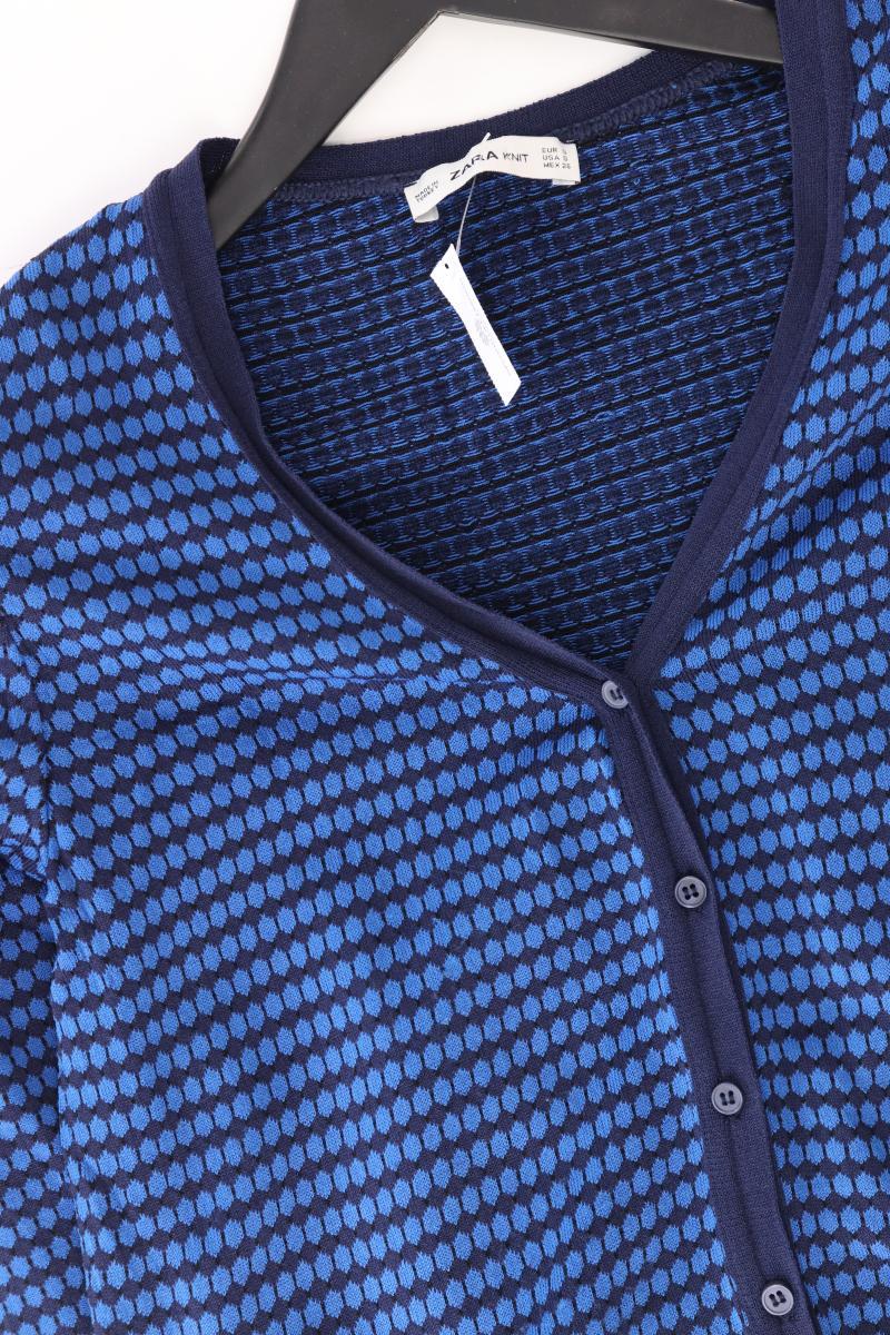 Zara Strickjacke für Herren Gr. S Langarm blau