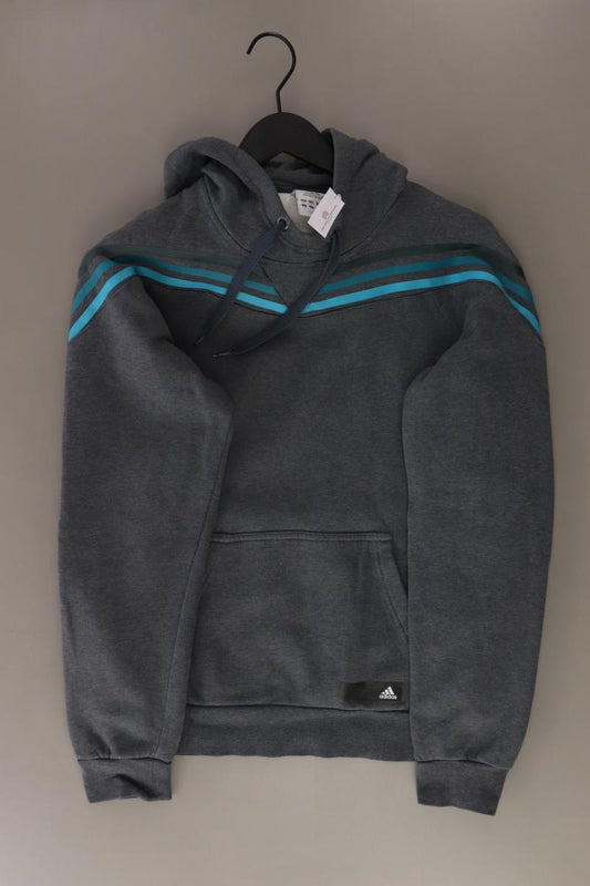 Adidas Hoodie für Herren Gr. S grau aus Baumwolle