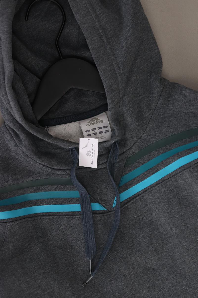 Adidas Hoodie für Herren Gr. S grau aus Baumwolle
