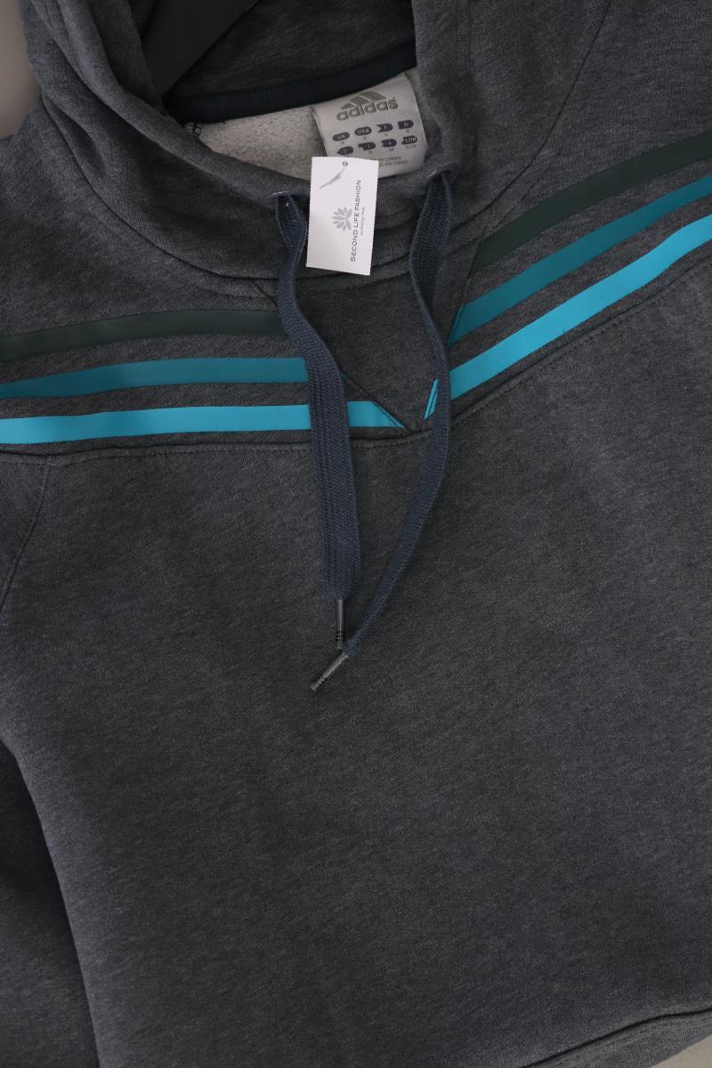Adidas Hoodie für Herren Gr. S grau aus Baumwolle