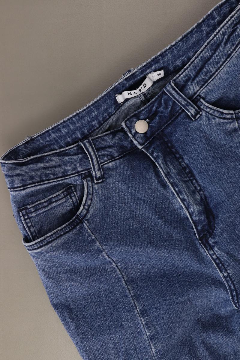 NA-KD Regular Jeans Gr. 38 blau aus Baumwolle