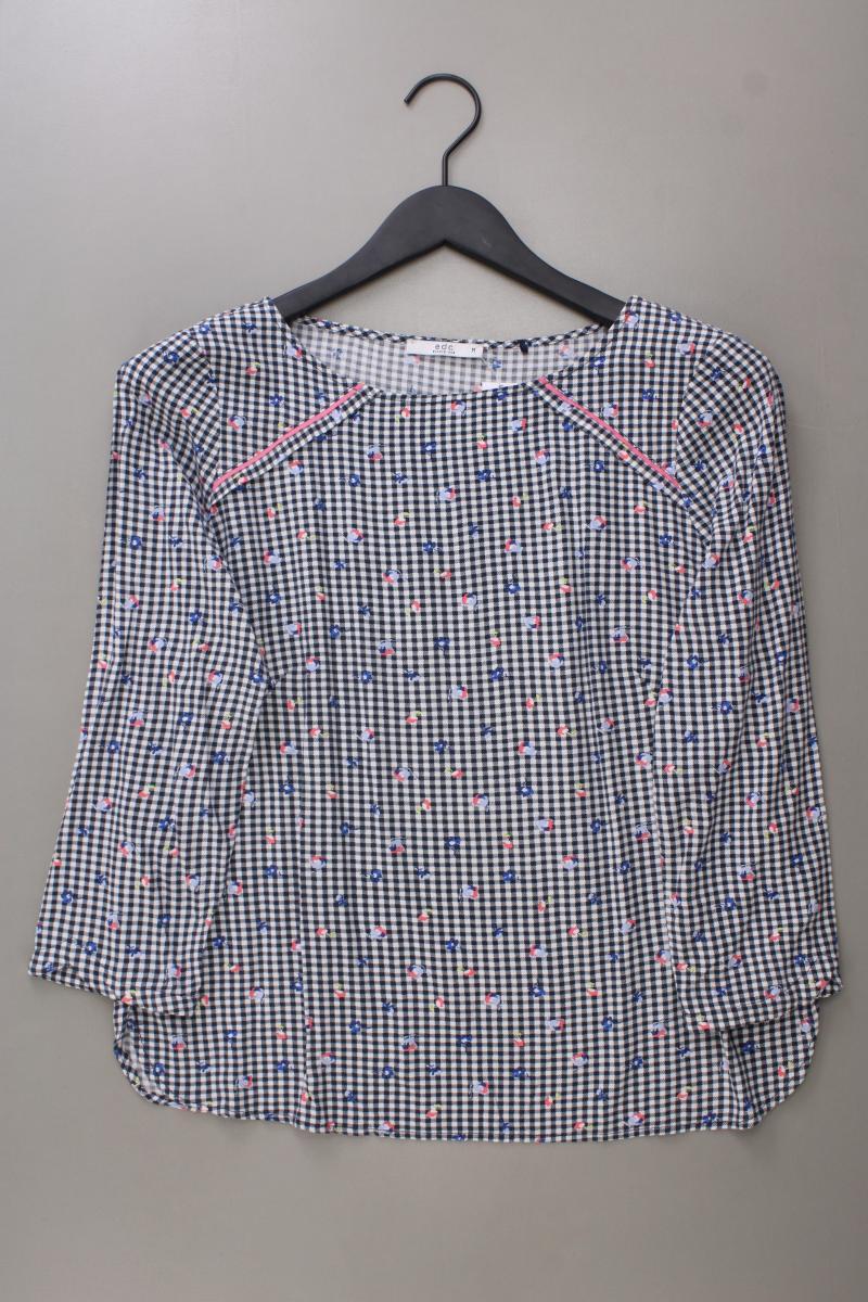 edc by Esprit Karobluse Gr. M kariert 3/4 Ärmel blau aus Viskose