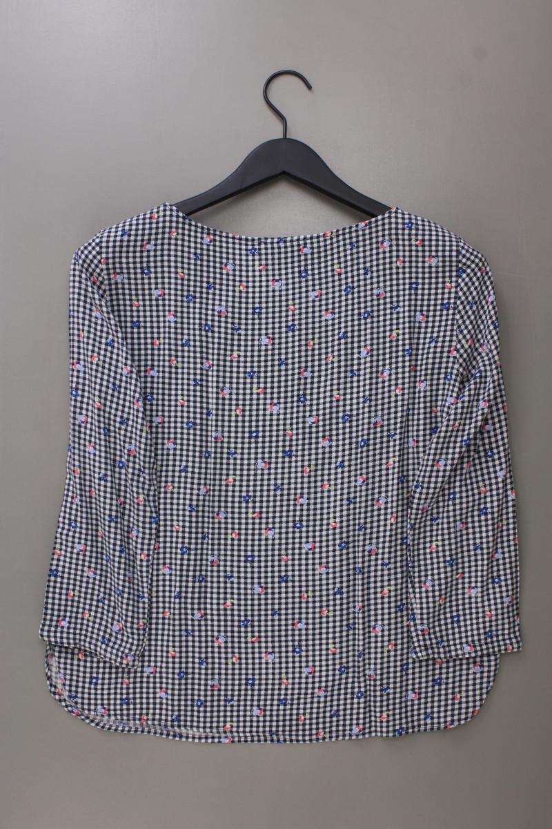 edc by Esprit Karobluse Gr. M kariert 3/4 Ärmel blau aus Viskose