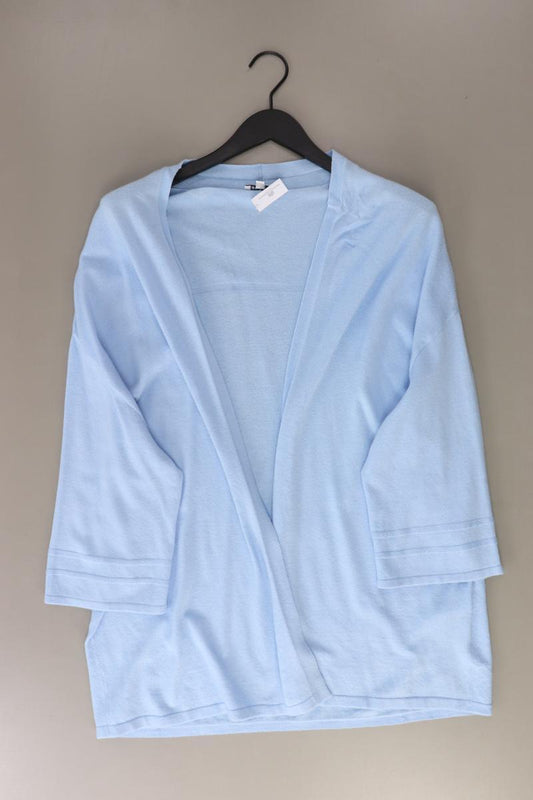 Street One Strickjacke Gr. 42 3/4 Ärmel blau aus Viskose