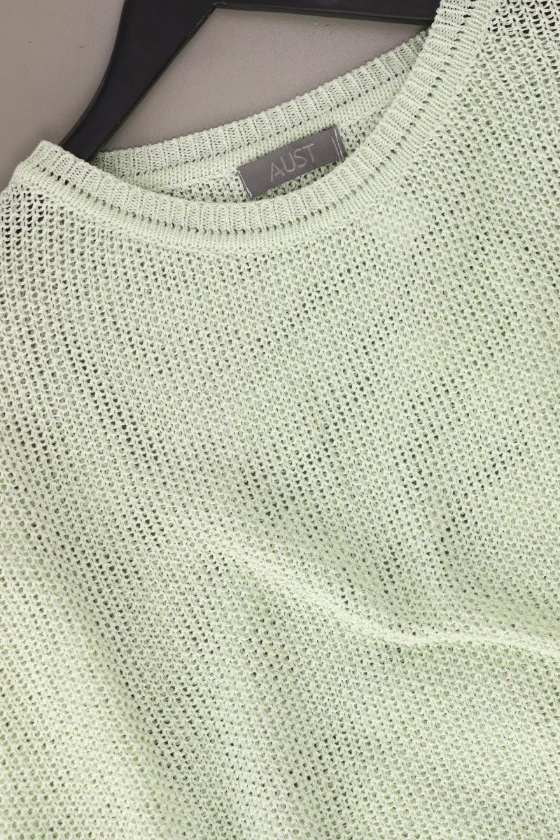 AUST Pullover mit Glitzer Gr. OneSize grün aus Baumwolle