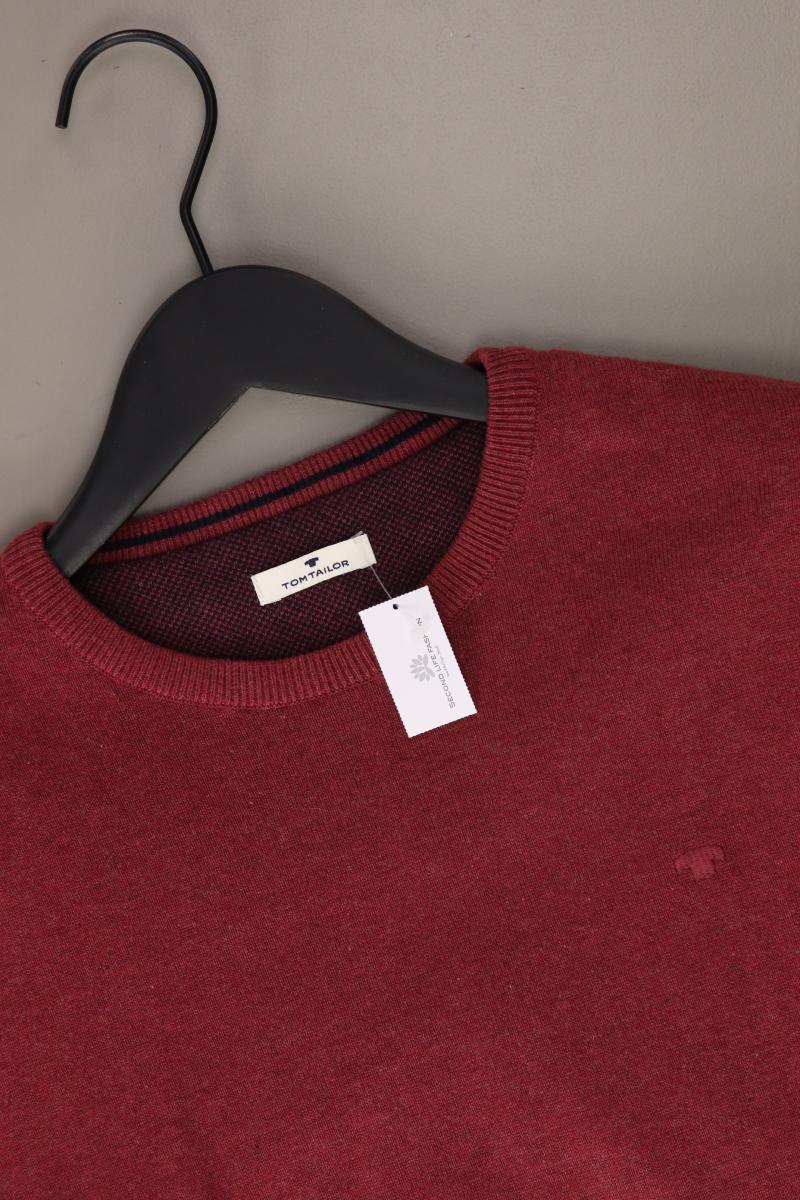 Tom Tailor Feinstrickpullover für Herren Gr. M rot