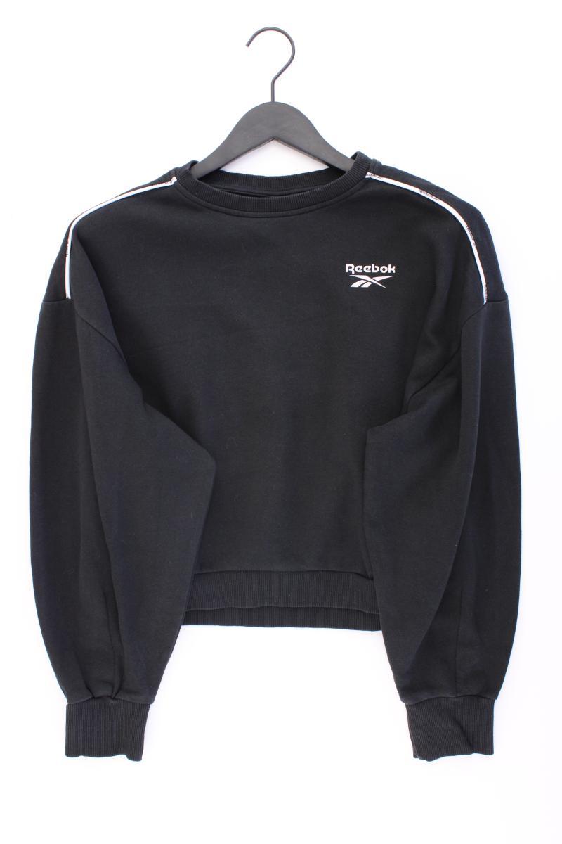 Reebok Langarmpullover Gr. XS schwarz aus Baumwolle