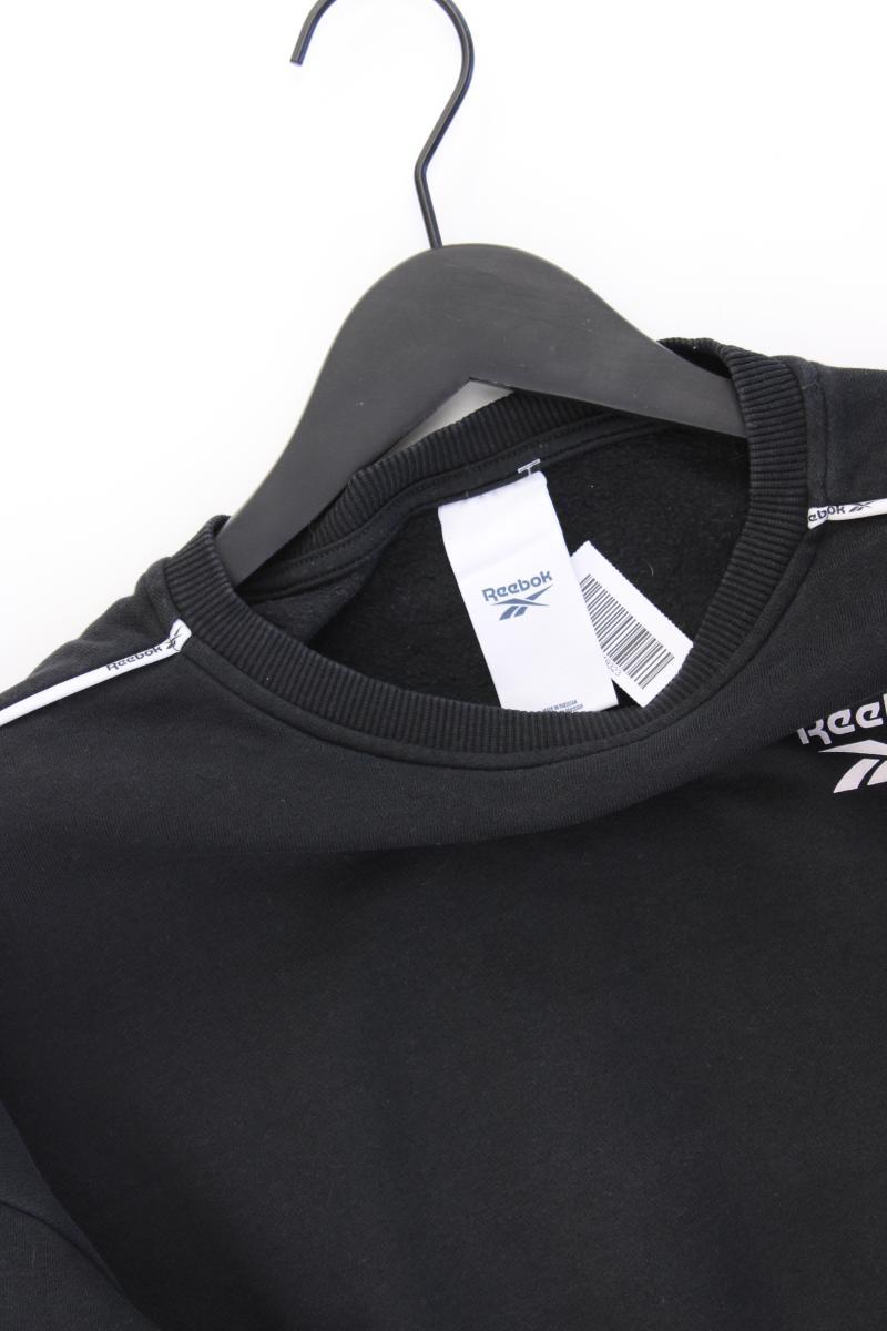 Reebok Langarmpullover Gr. XS schwarz aus Baumwolle