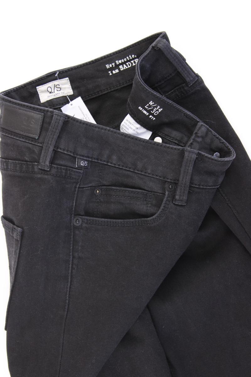 QS by s.Oliver Skinny Jeans Gr. 34/L30 schwarz aus Viskose