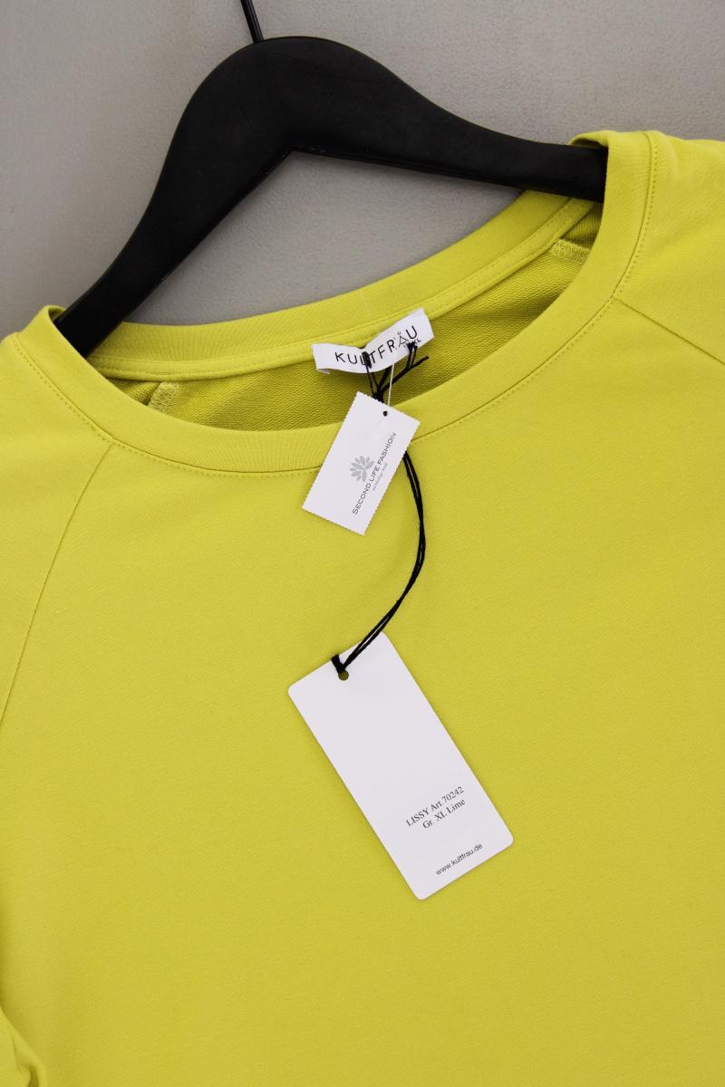 Kultfrau Kurzarmkleid Gr. XL neu mit Etikett grün aus Baumwolle