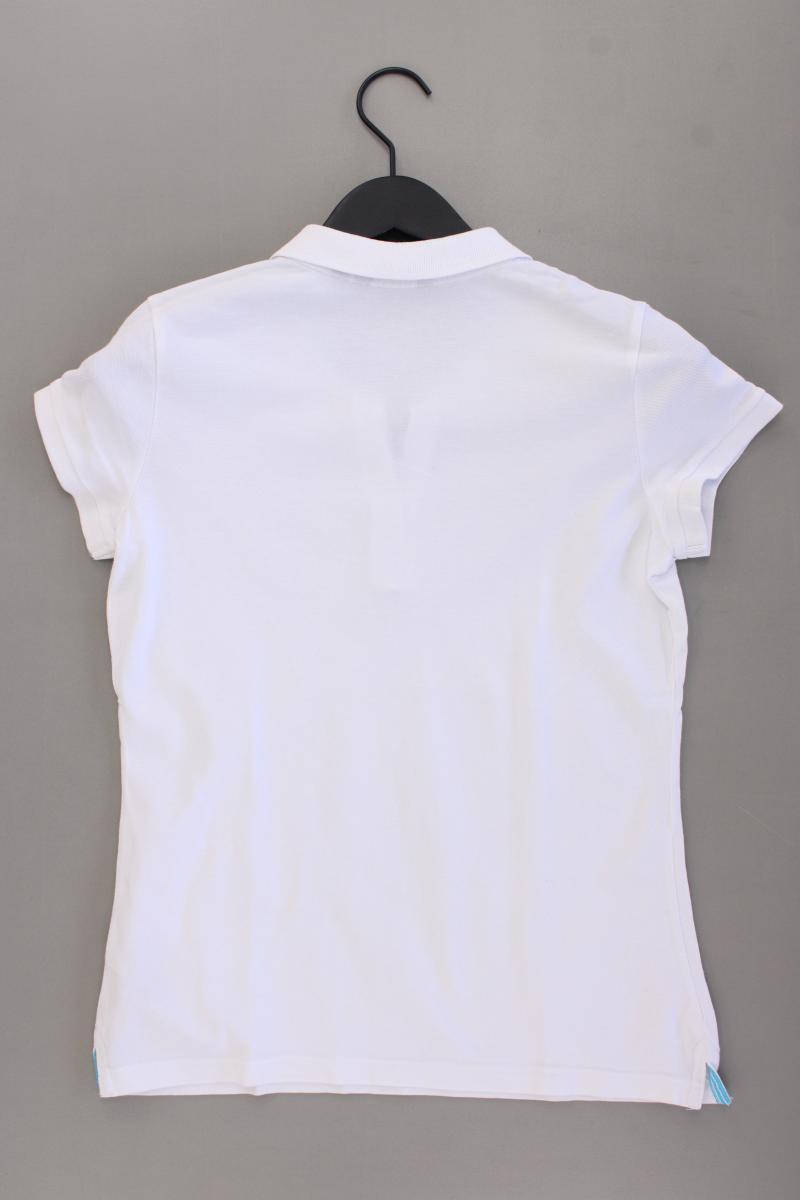 Tom Tailor Poloshirt Gr. M Kurzarm weiß aus Baumwolle
