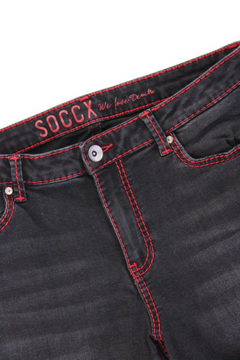 Soccx Straight Jeans Gr. W31/L30 grau aus Baumwolle