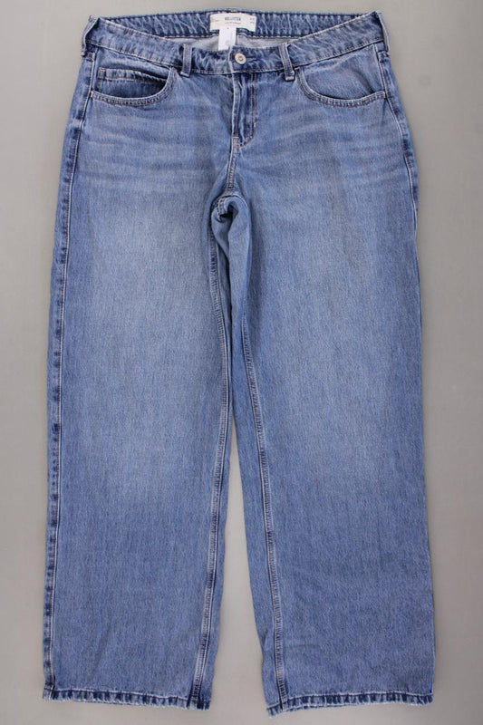 Hollister Low Rise Baggy Jeans Gr. W32 blau aus Polyester