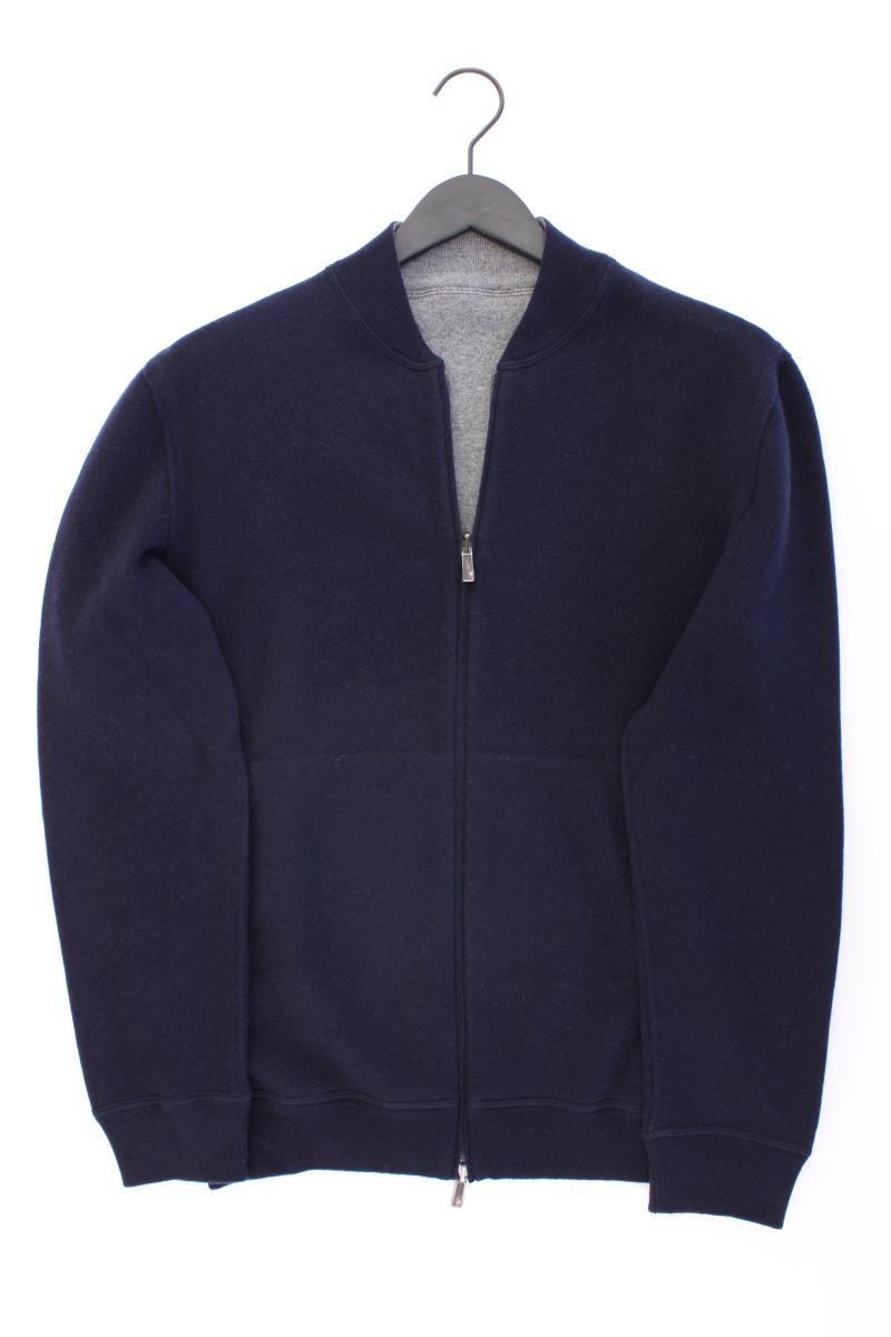 Ermenegildo Zegna Wendecardigan blau grau aus Kaschmir für Herren Gr. 54 Langarm
