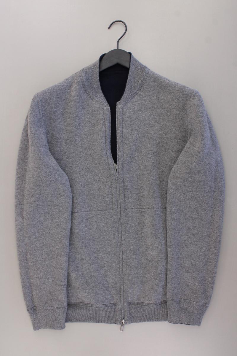 Ermenegildo Zegna Wendecardigan blau grau aus Kaschmir für Herren Gr. 54 Langarm