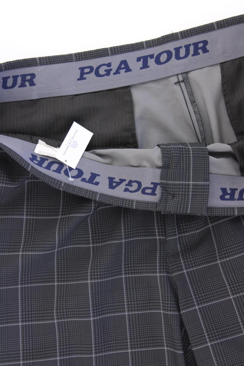PGA Tour Golfshirt für Herren Gr. W38 kariert grau