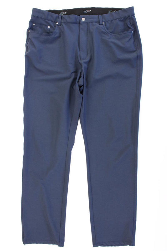 Greg Norman Golfhose für Herren Gr. W38/L32 neuwertig blau aus Polyester