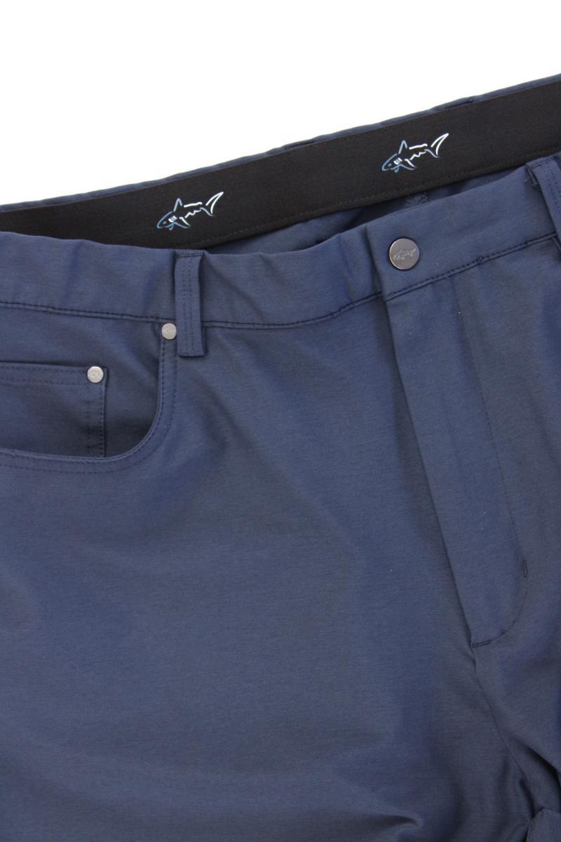 Greg Norman Golfhose für Herren Gr. W38/L32 neuwertig blau aus Polyester