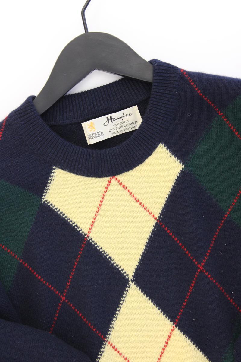 Hawico Scotland Vintage Kaschmirpullover für Herren Gr. UK 44 (XL) blau