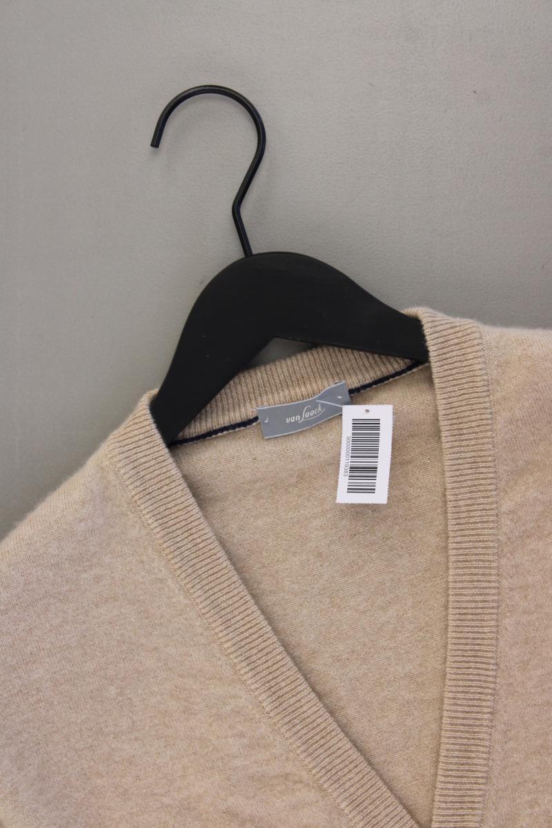 van Laack Strickjacke für Herren Gr. 54 neuwertig Langarm creme aus Kaschmir