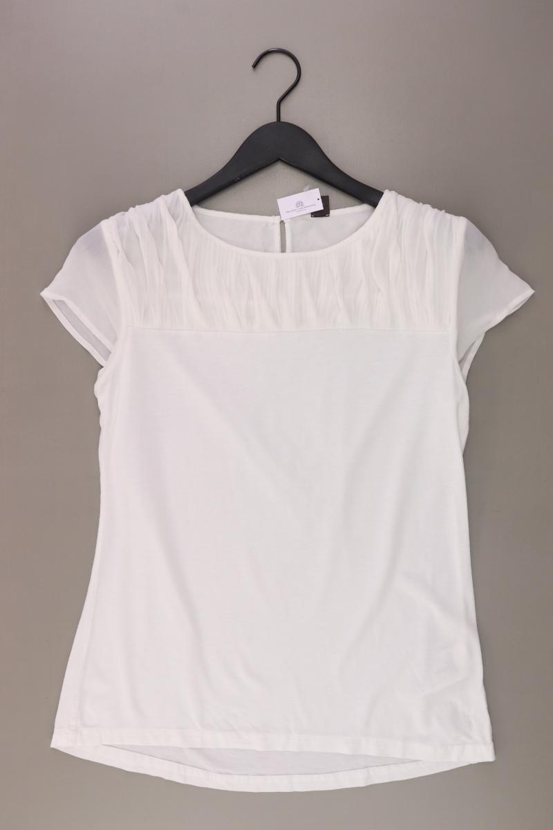 Selection by s.Oliver T-Shirt Gr. 42 Kurzarm weiß aus Lyocell