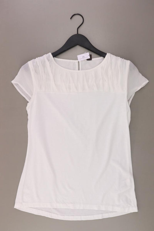Selection by s.Oliver T-Shirt Gr. 42 Kurzarm weiß aus Lyocell